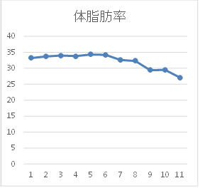 行川様【体脂肪率グラフ】